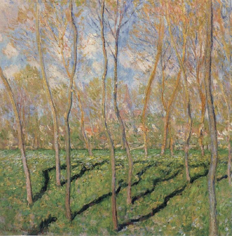Claude Monet Trees in Winter,View of Bennecourt China oil painting art